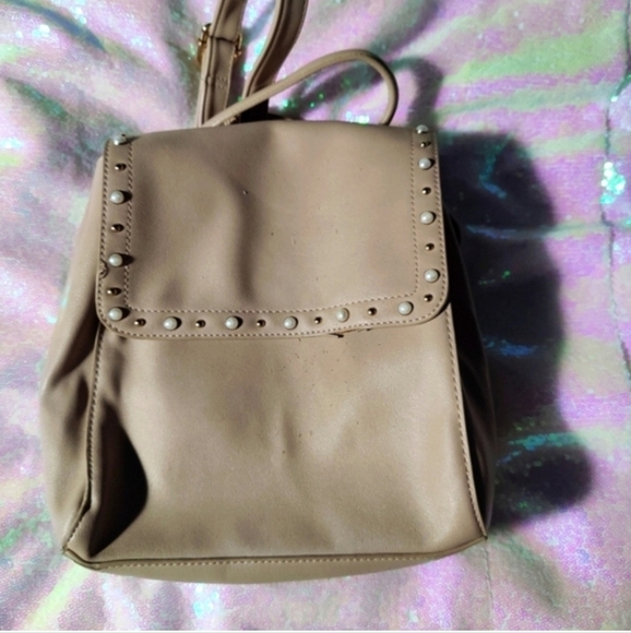 Private Label Handbags - Backpack purse with embellishments